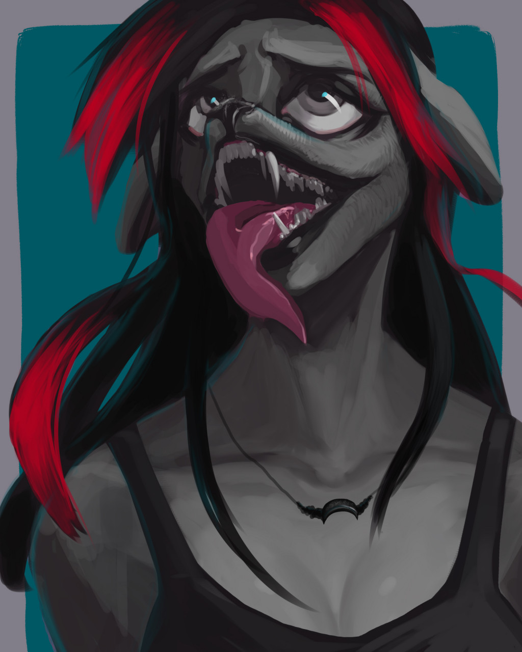 a long tongue by Melornic -- Fur Affinity [dot] net