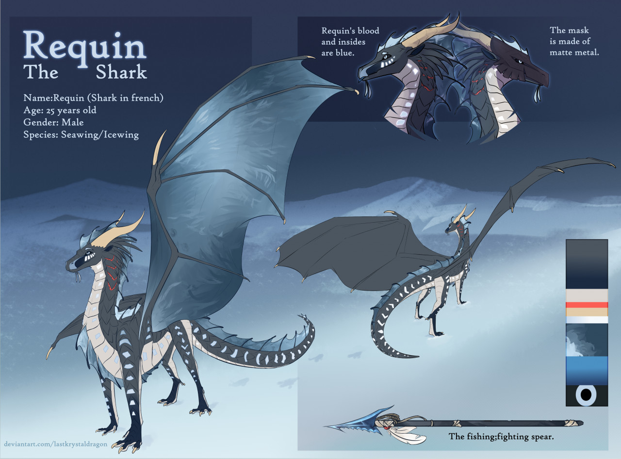 Requin Ref Sheet by MentheAbyssal -- Fur Affinity [dot] net