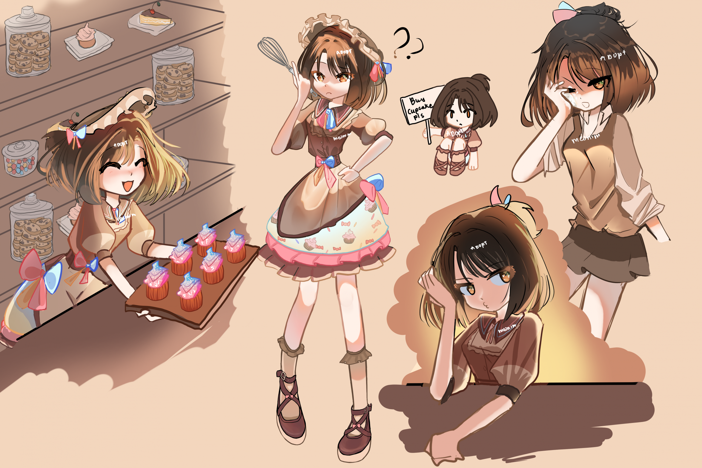 Z23] and [Ayanami] at the bakery! | Anime, Friend anime, Anime girl