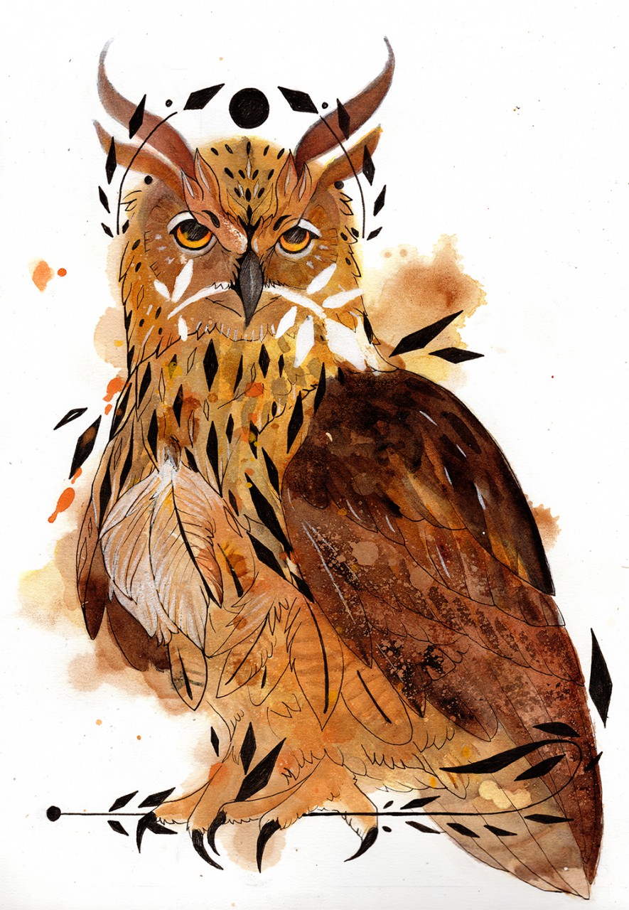 Athena Owl by Meora_Hedva -- Fur Affinity [dot] net