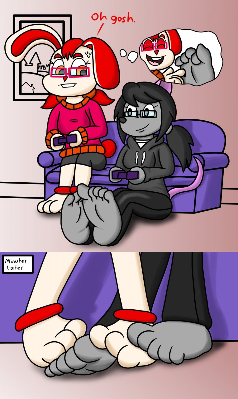 Footsies and Games by mepwep -- Fur Affinity [dot] net