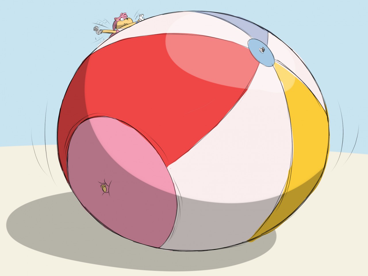 Click to change the View. amy rose beach ball inflation. 