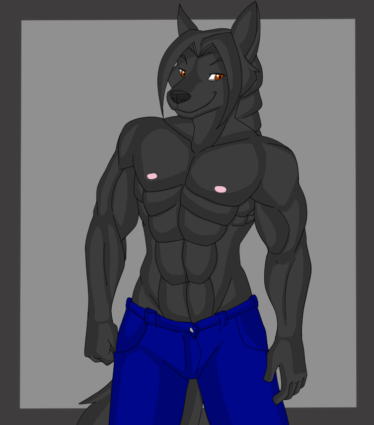 Six Pack Male Wolf Furry