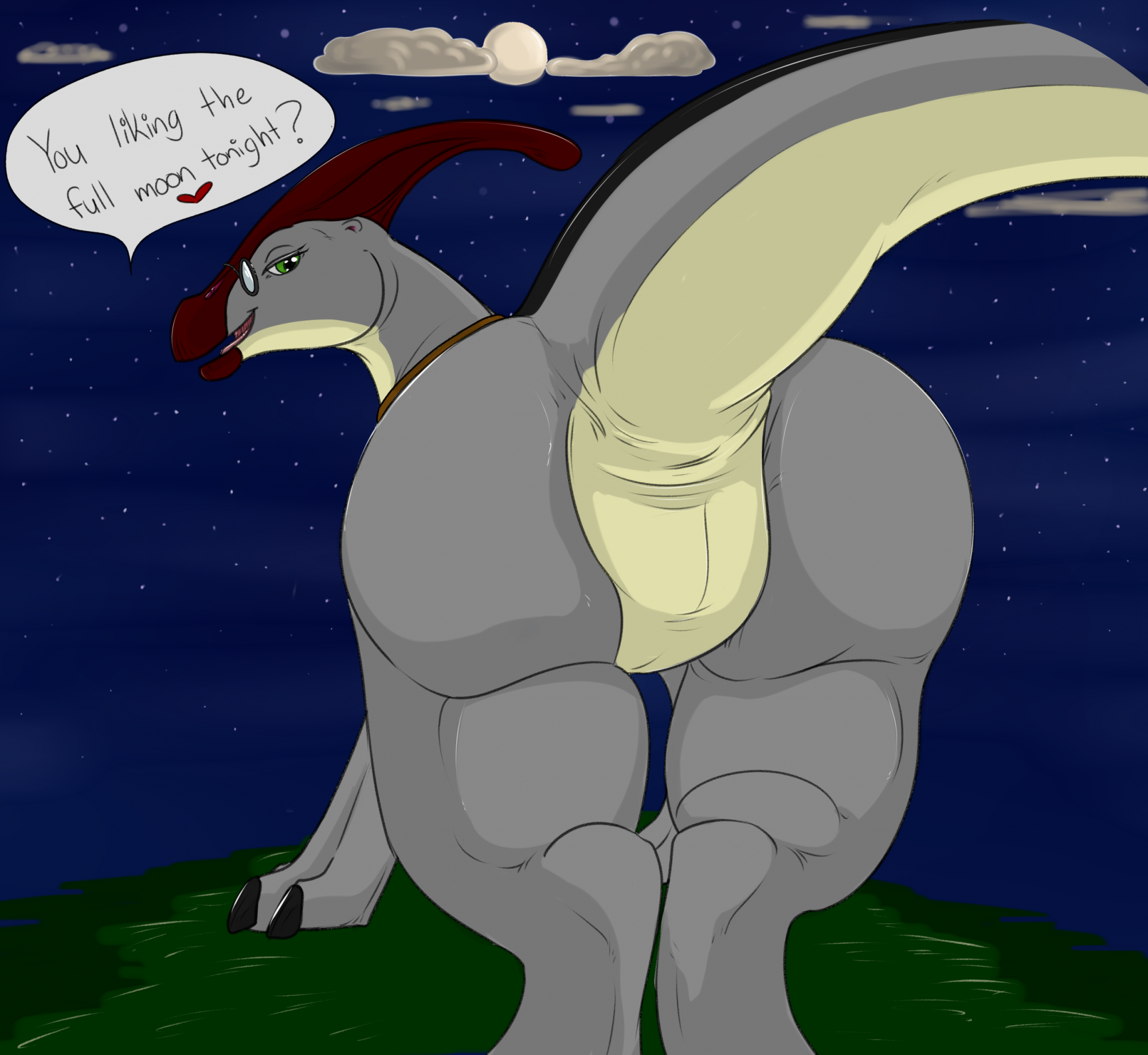 Secretary Mooning by Mesozoic_Gamer -- Fur Affinity [dot] net