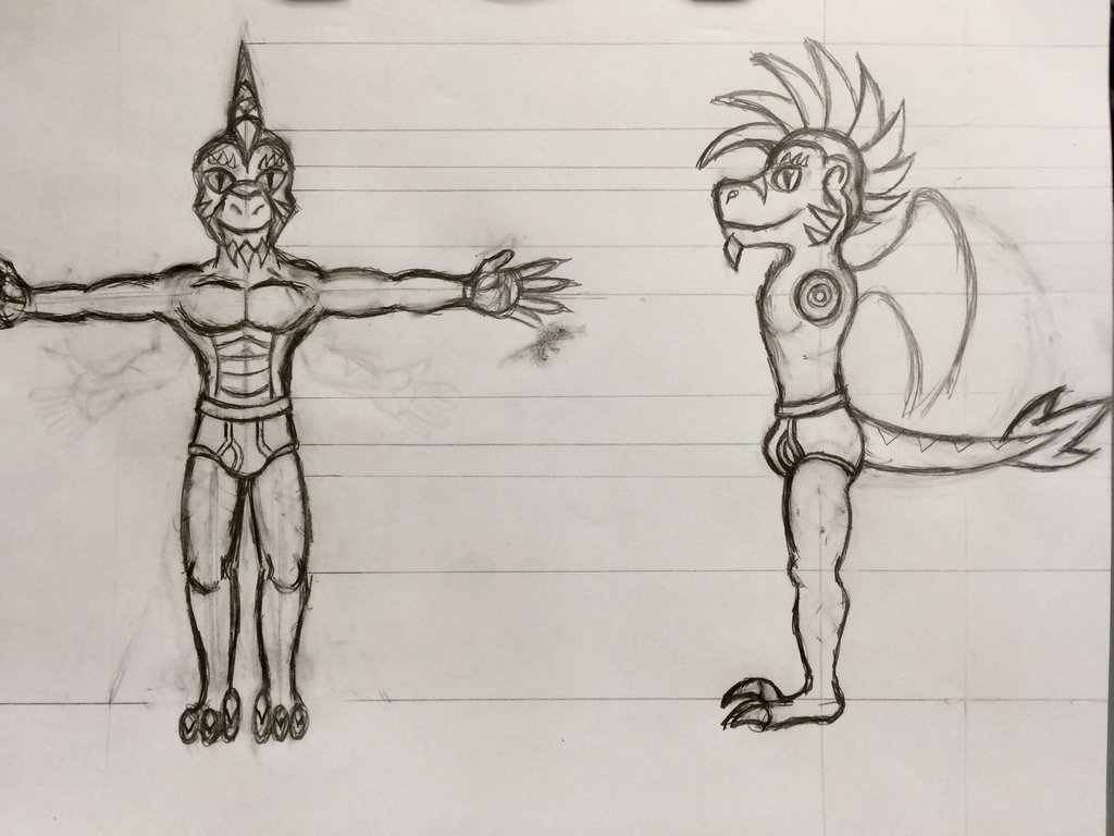 T-posing To Assert Dominance by MetalAgamid -- Fur Affinity [dot] net