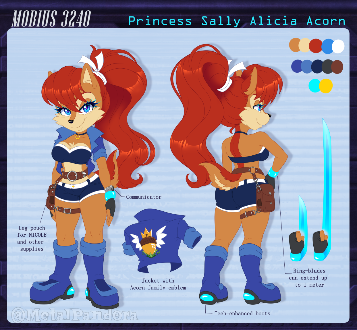 sally acorn redesign in comic