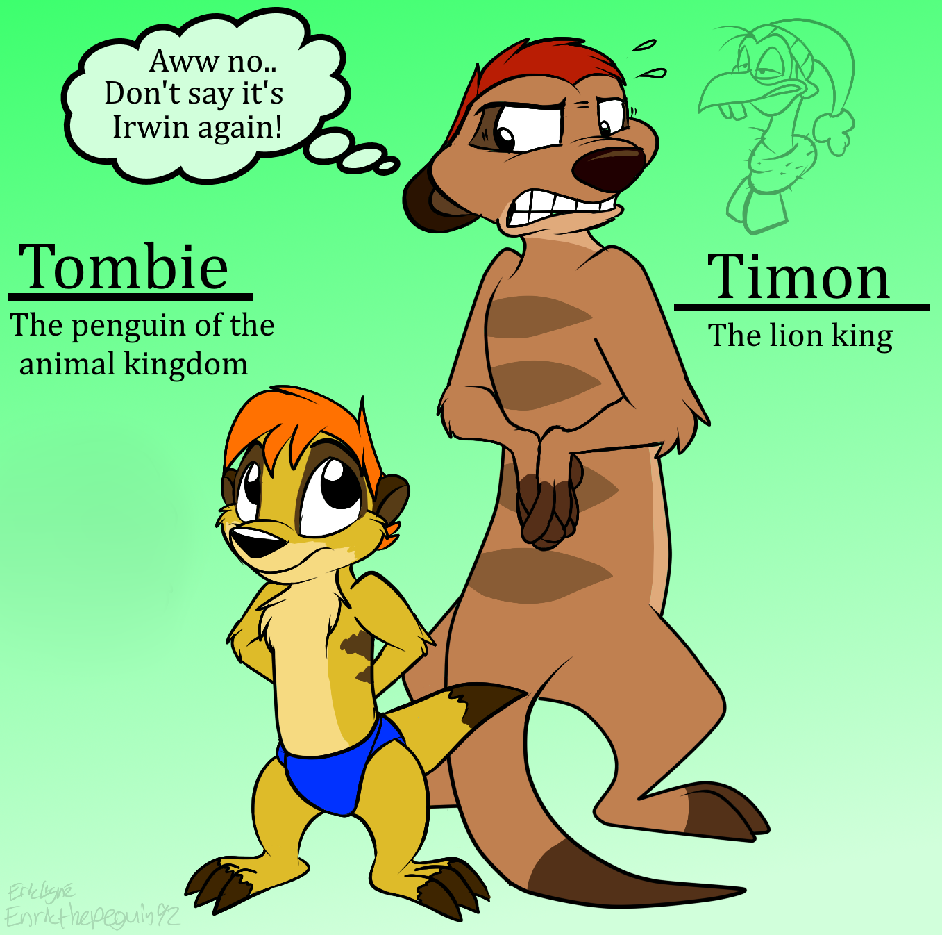 Tombie and Timon Meerkat comparison by metalx69 -- Fur Affinity [dot] net