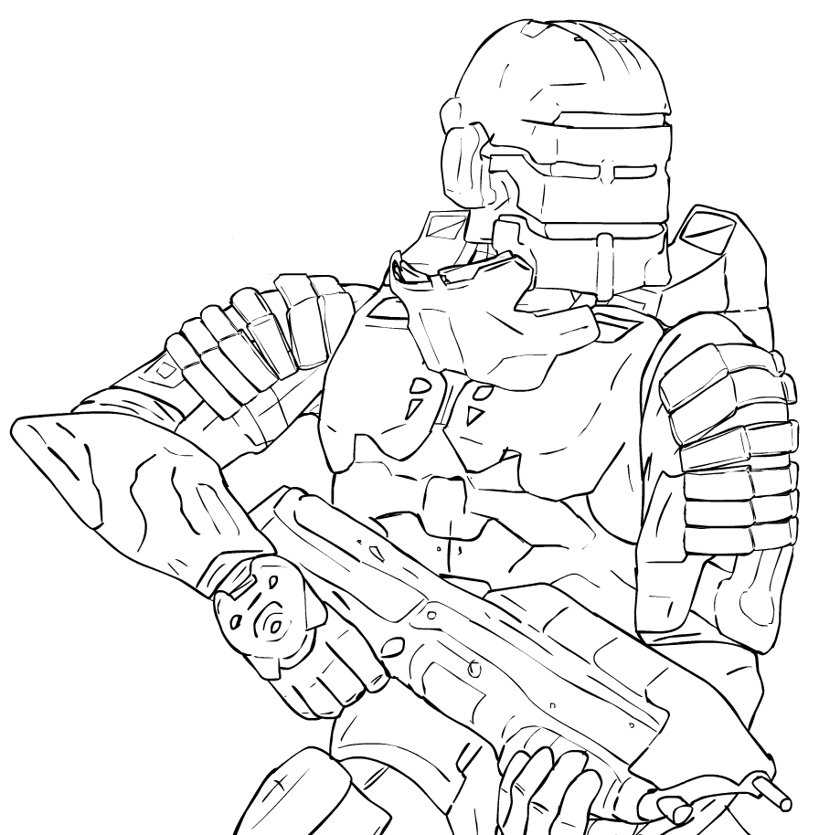 halo spartan armor drawings