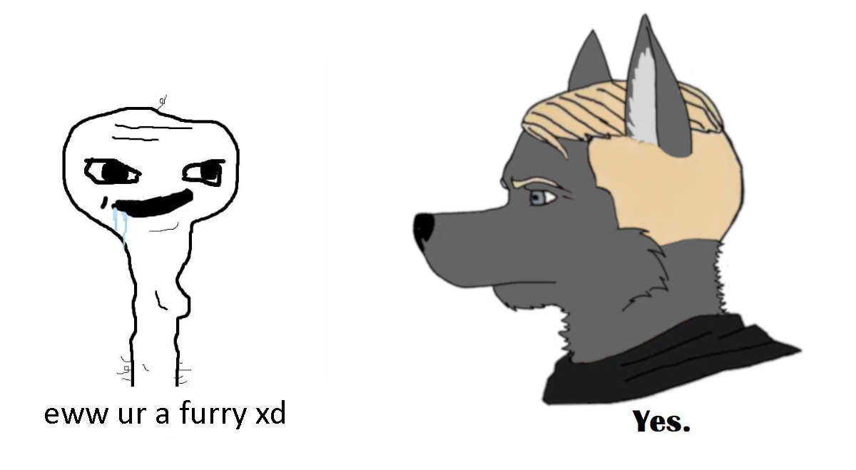 Furry Yes Chad Meme by MI0 -- Fur Affinity [dot] net