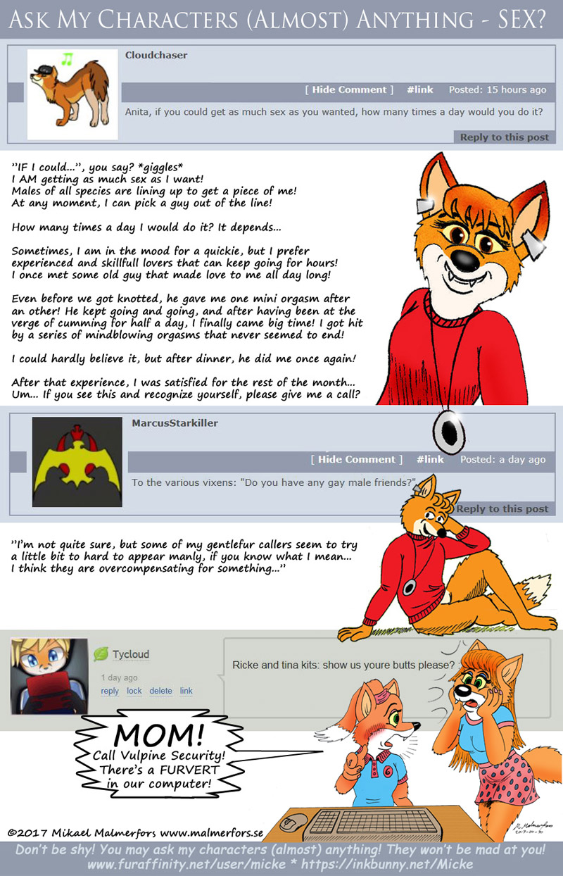 Ask My Characters - Sex? by Micke -- Fur Affinity [dot] net