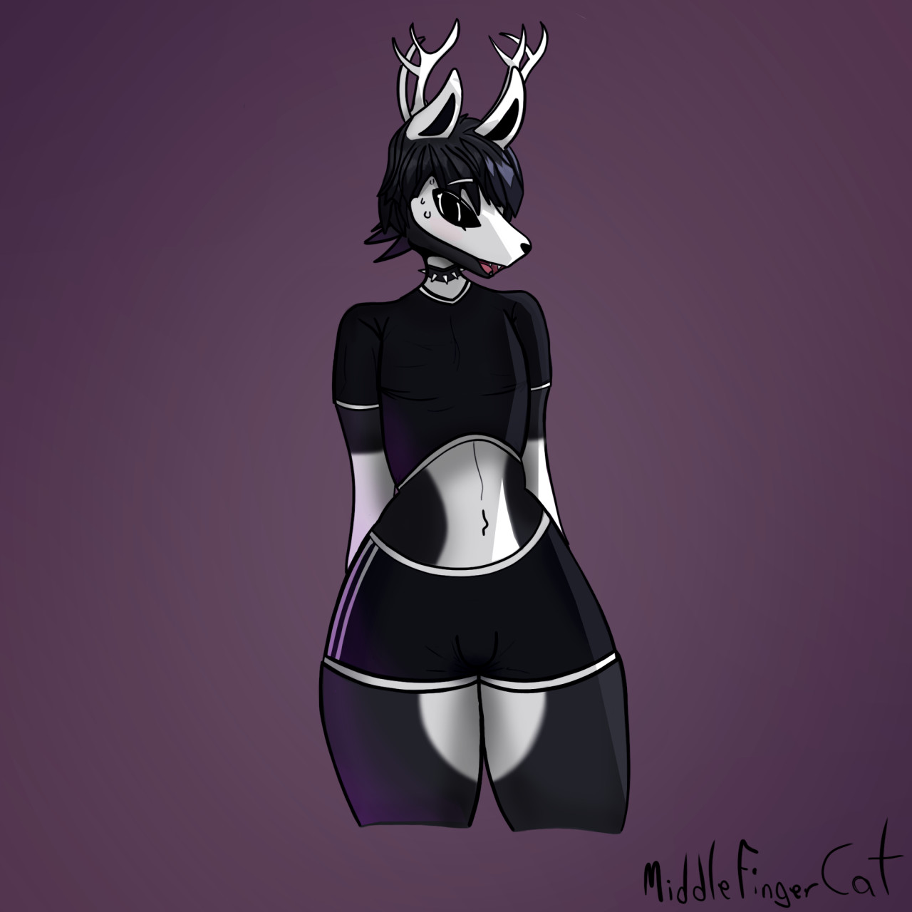 Some Femboy Wolf-Deer Hybrid (Novus) by MiddleFingerCat -- Fur Affinity  [dot] net