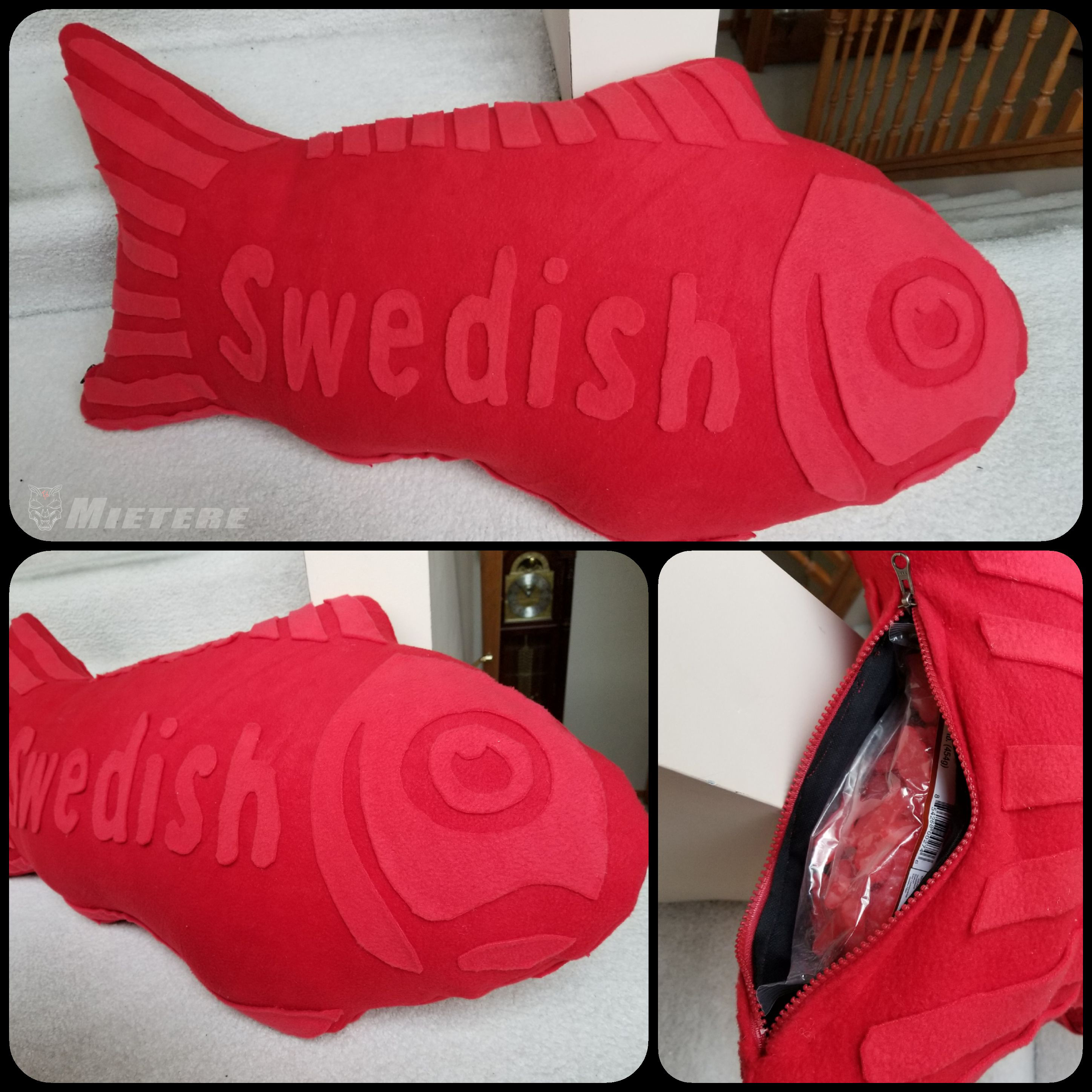 Swedish Fish Embossed Plush Pillow
