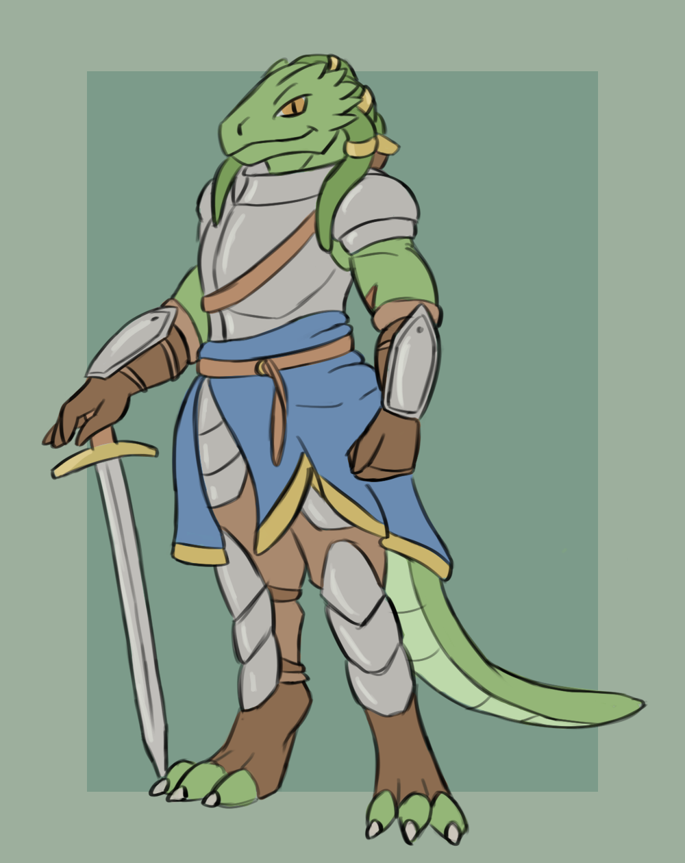 Armored Lizard by Mige -- Fur Affinity [dot] net