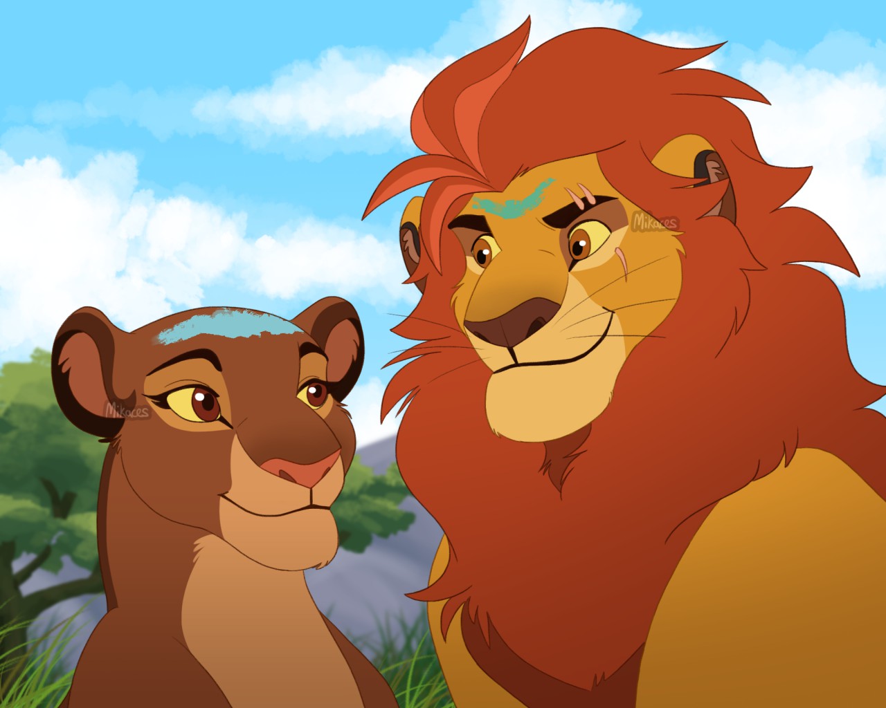 King Kion and Queen Rani. 