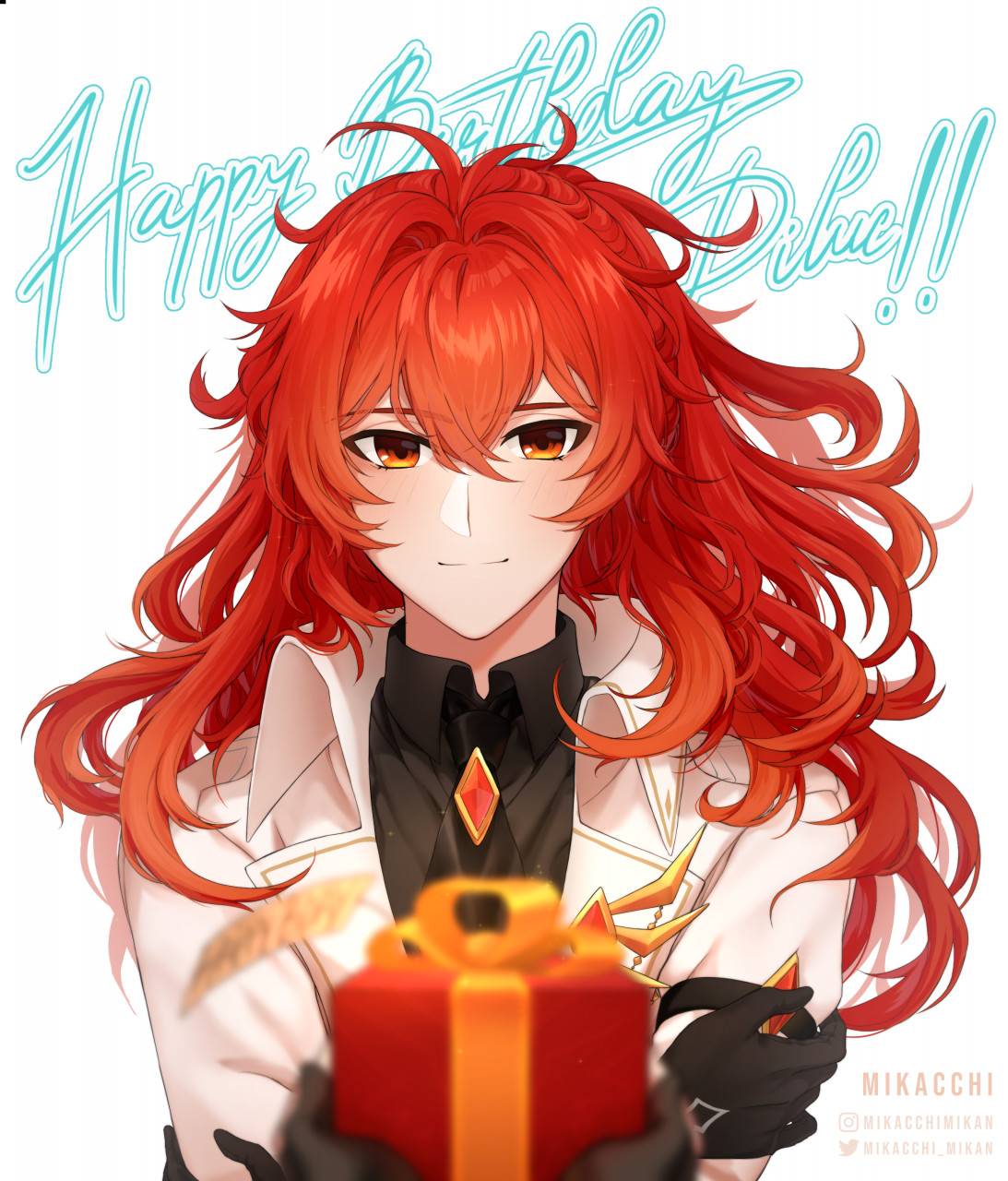 Happy Birthday Diluc! by mikapastel.u -- Fur Affinity [dot] net