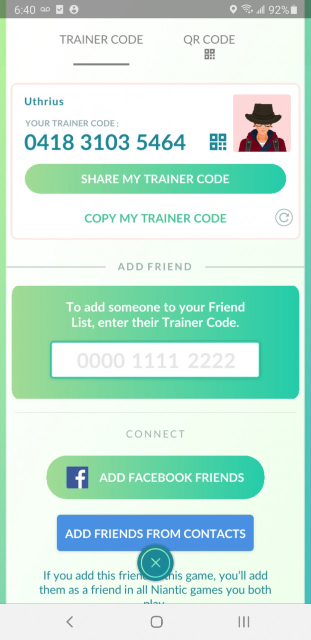 Friend Code and QR Code for Pokémon Go!