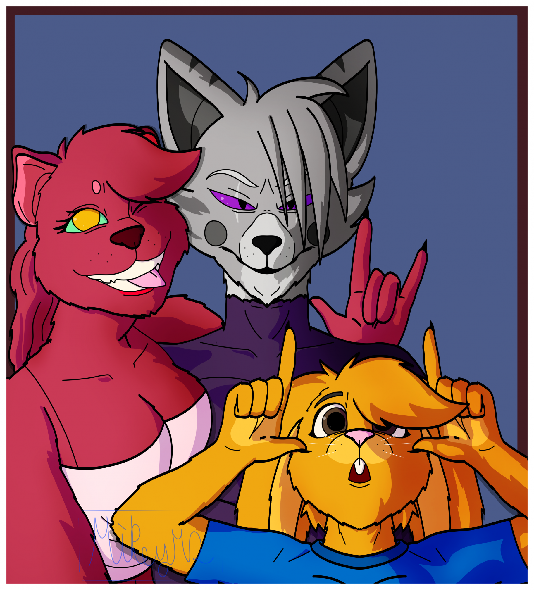 Best Friend Trio by Mikey12games -- Fur Affinity [dot] net