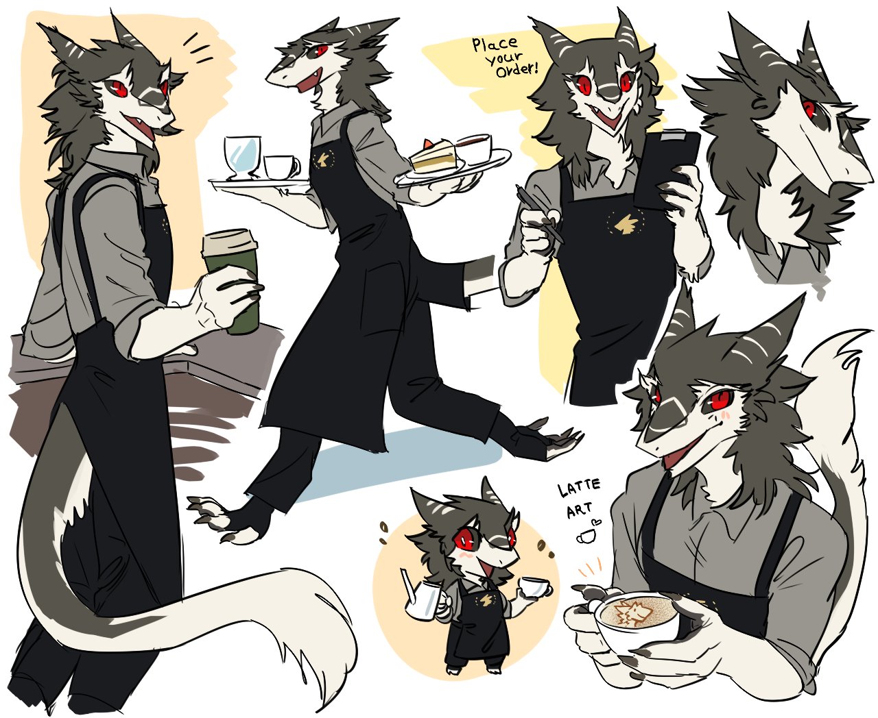 Cafe workday by Mikhail_Kage -- Fur Affinity [dot] net