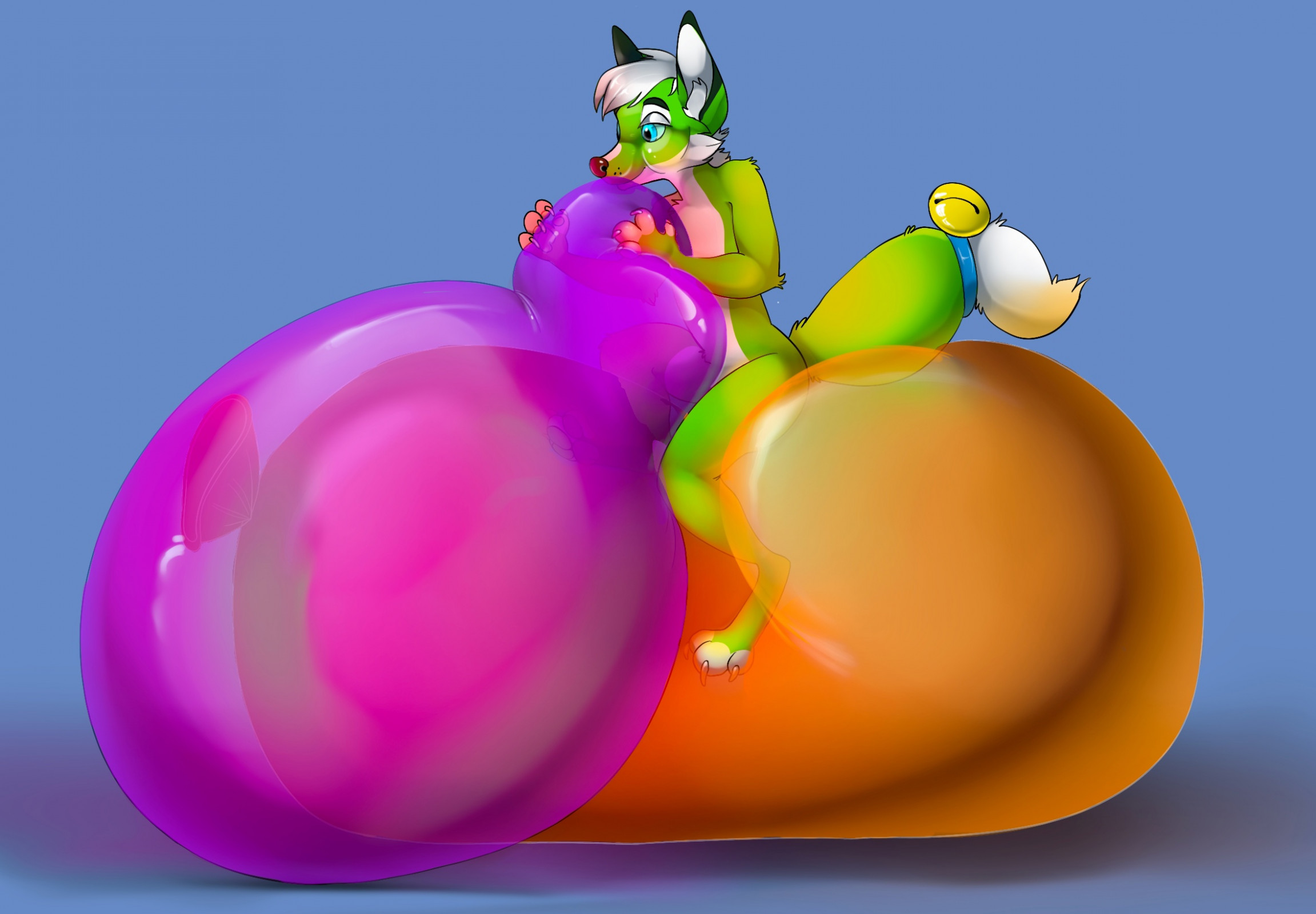 Purple M&M Overinflated (sticker) by Popperexpand -- Fur Affinity [dot] net