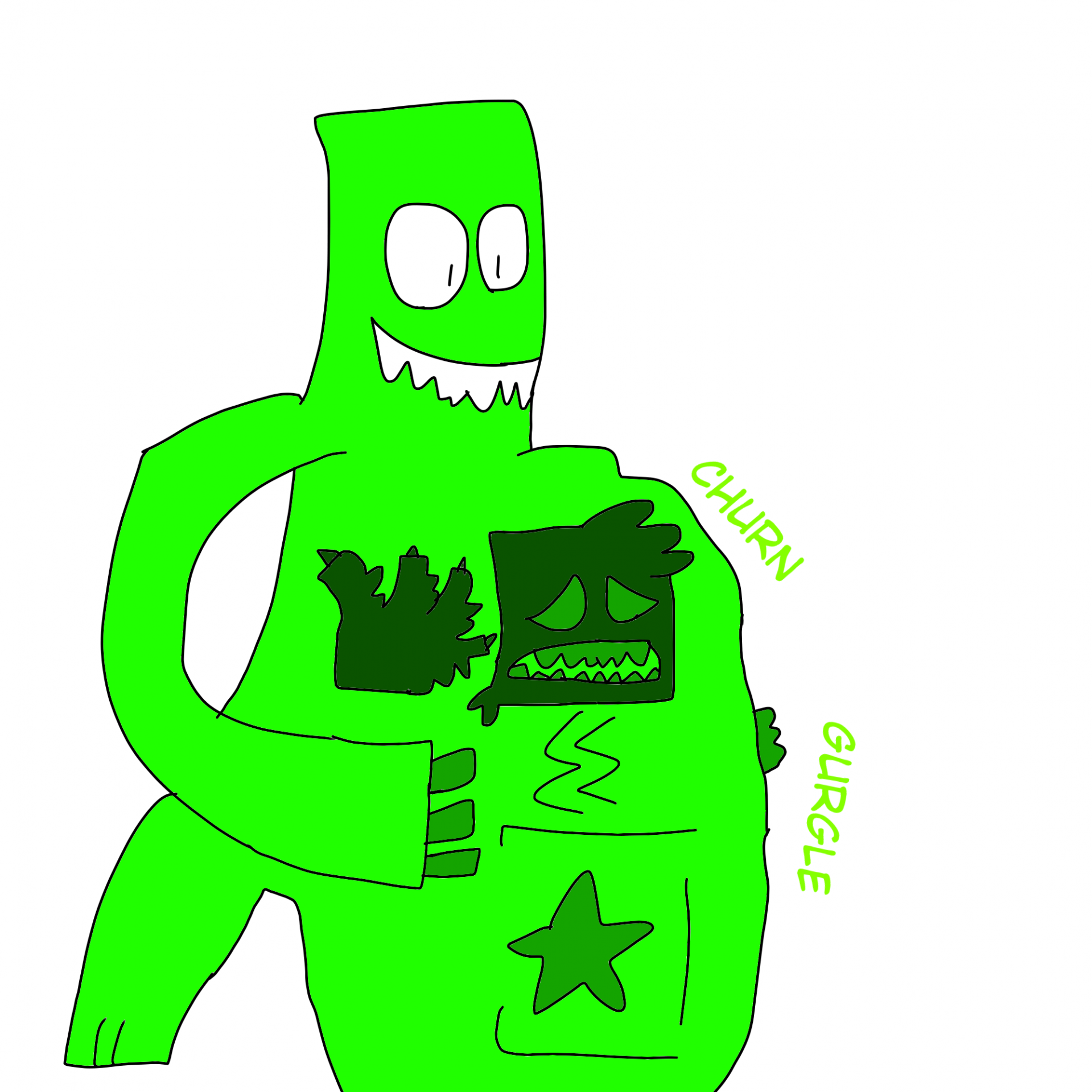Green rainbow friend vore boxy boo by Mimmaxivore -- Fur Affinity [dot] net