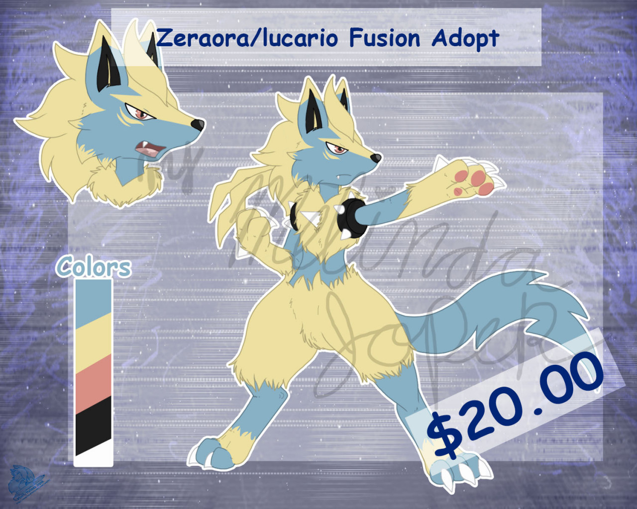 Lucario + Zeraora : r/fakemon