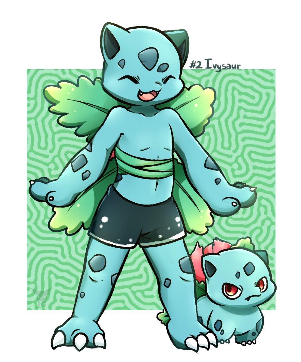 AGNPH - Gallery - 22864 - agemono ambiguous_gender human ivysaur male  squirtle vines