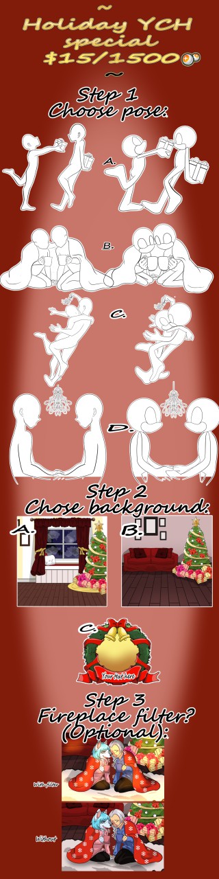 YCH: Christmas Sale! CLOSED by MaryLittleRose on DeviantArt | Drawing  reference poses, Drawing poses, Anime poses reference