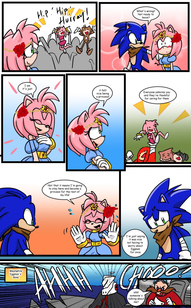 Sonamy! (Amy mistakes Boom Sonic :3 )