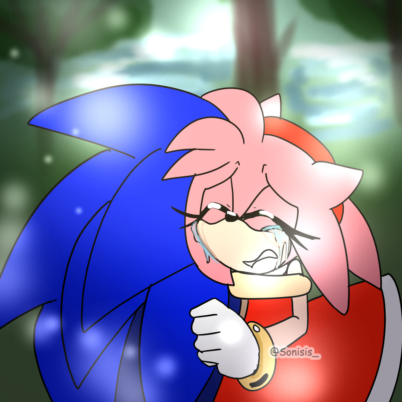 Amy rose crying