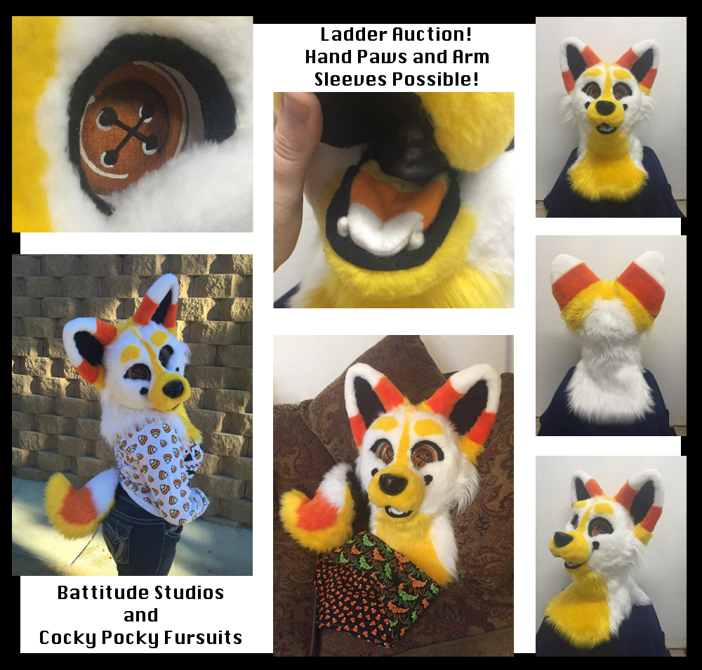 candy corn corgi plush