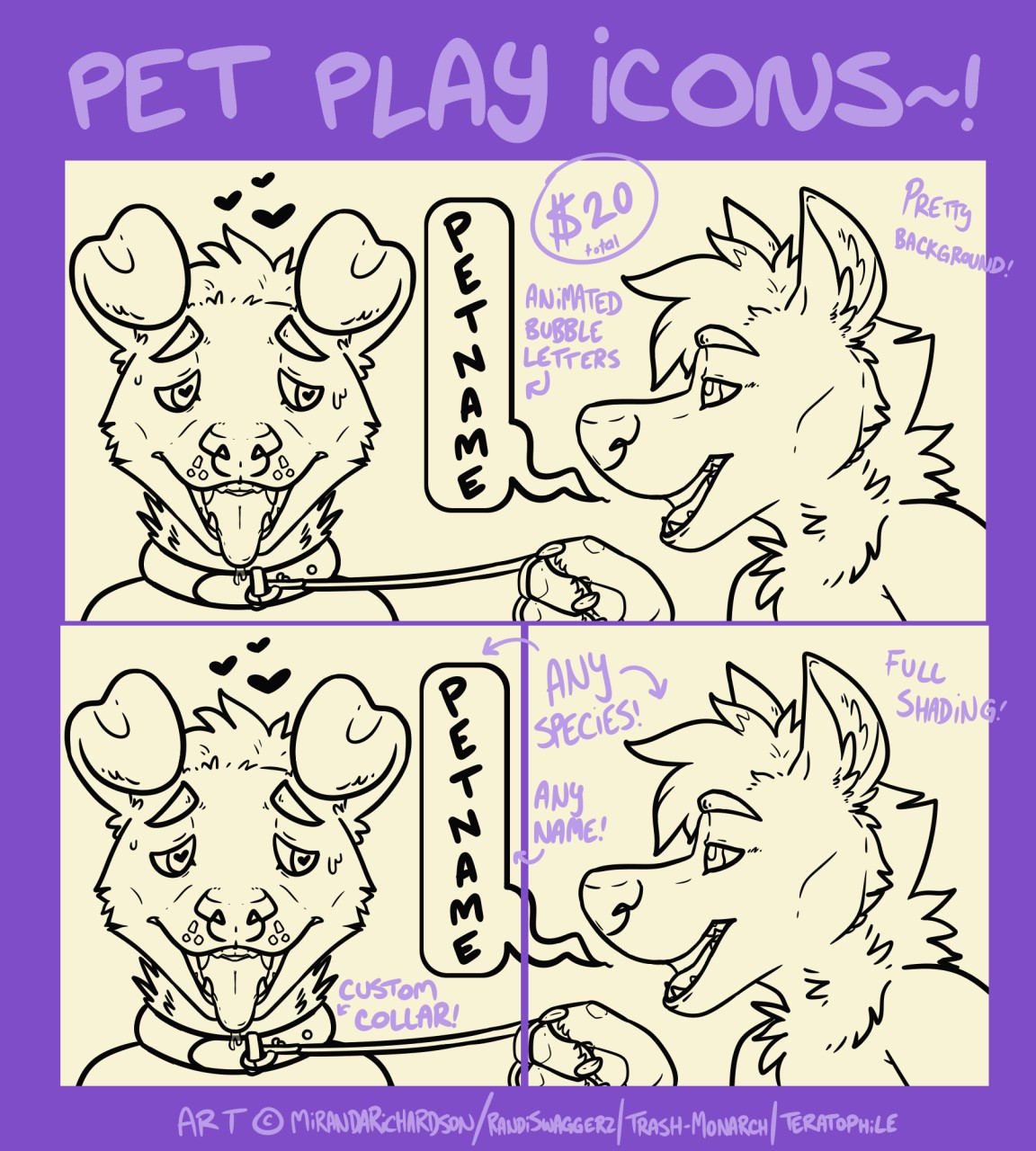 PET PLAY ICONS by MirandaRichardson -- Fur Affinity [dot] net