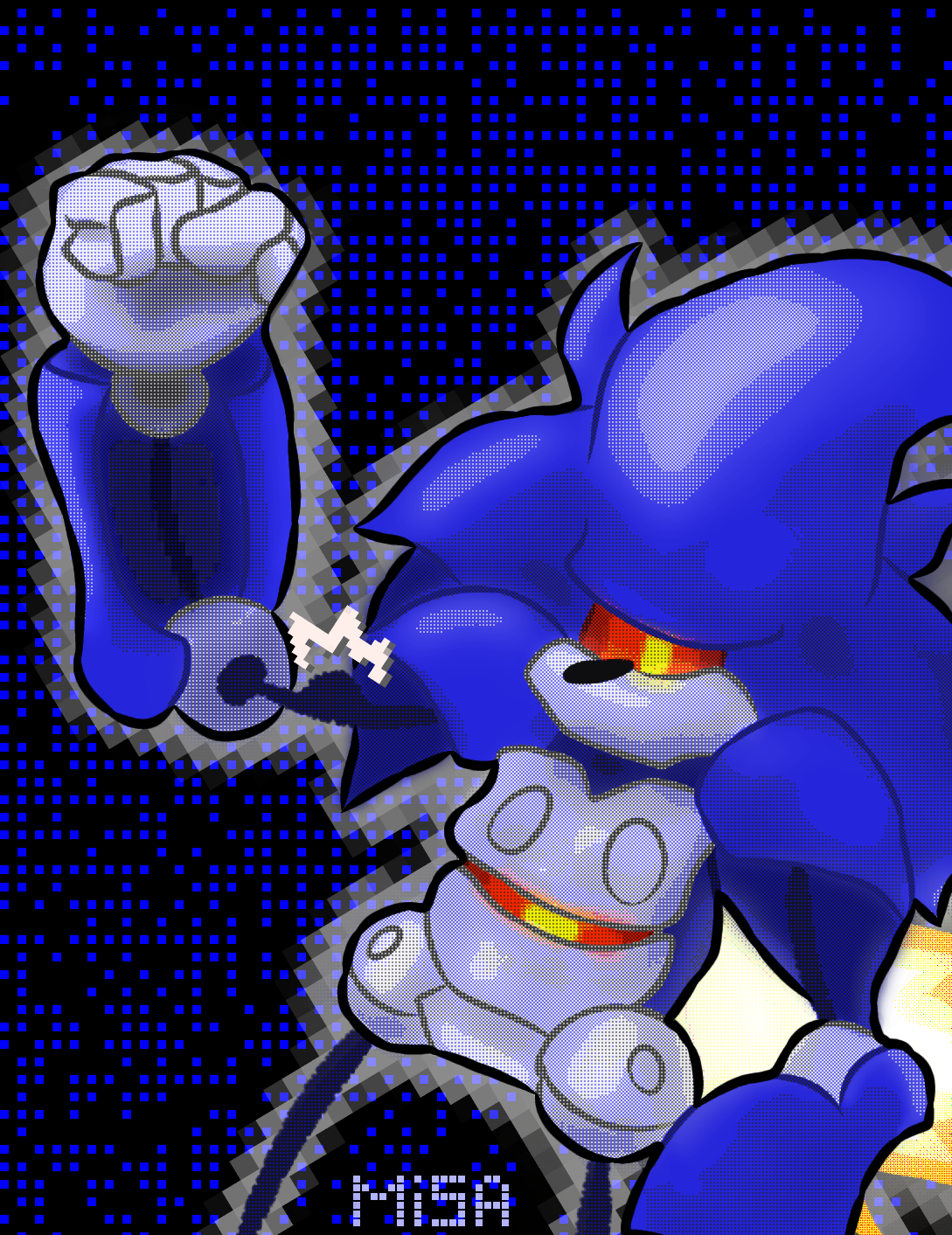 Sonic Vs Mecha Sonic by Deamondante -- Fur Affinity [dot] net