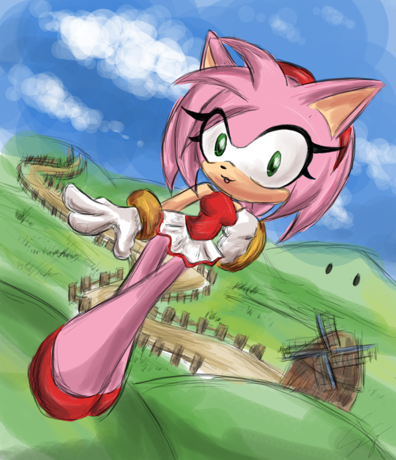 Amy Rose: Olympics outfit. 