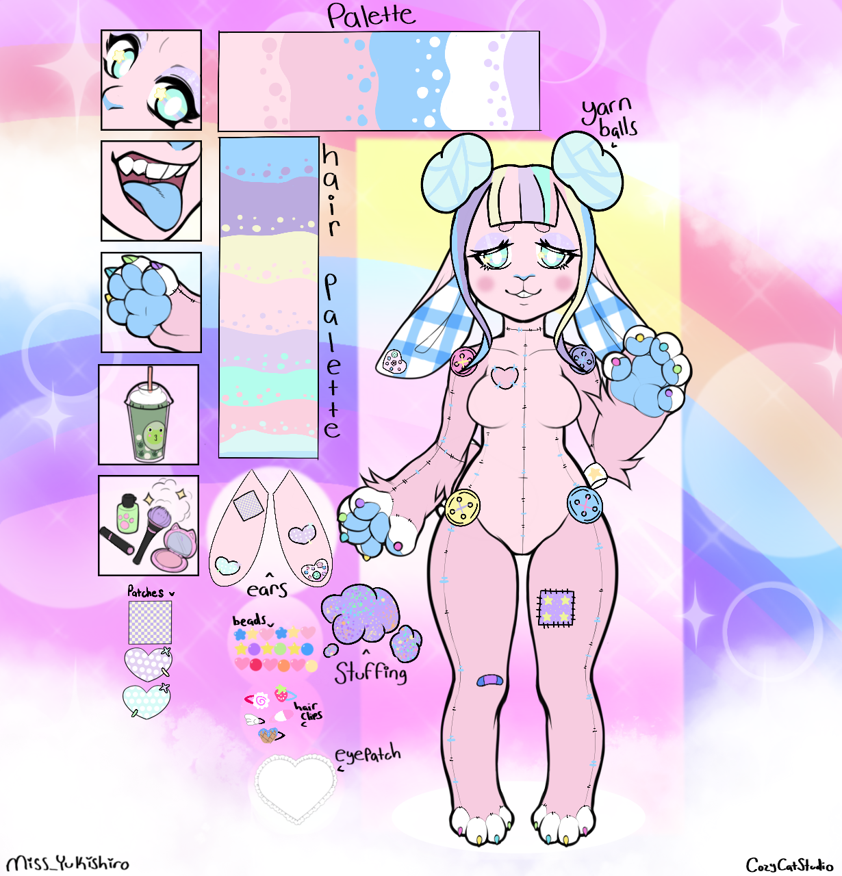 Plush Bunny Ref by  -- Fur Affinity [dot] net