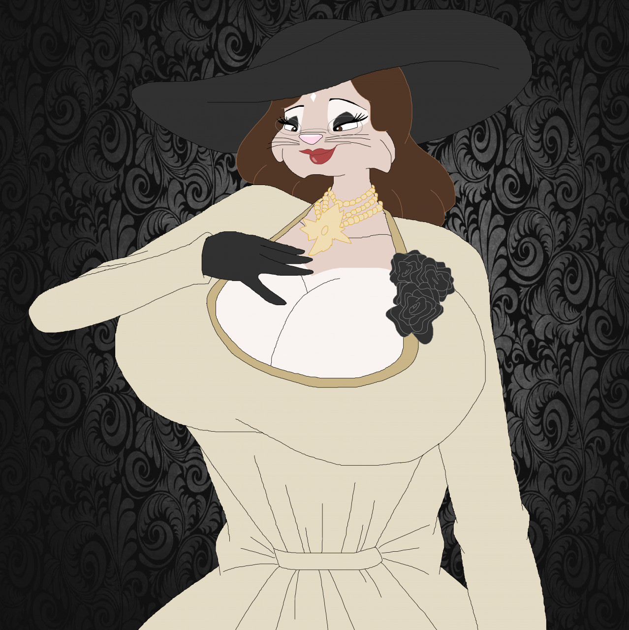 Samantha as Lady Dimitrescu by MissCutieTastic -- Fur Affinity [dot] net