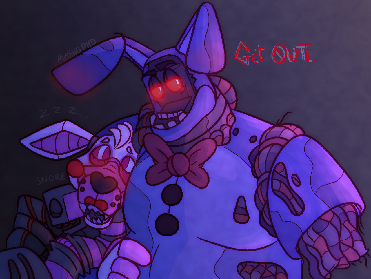 Withered Bonnie x Withered Foxy, My FNaF ships