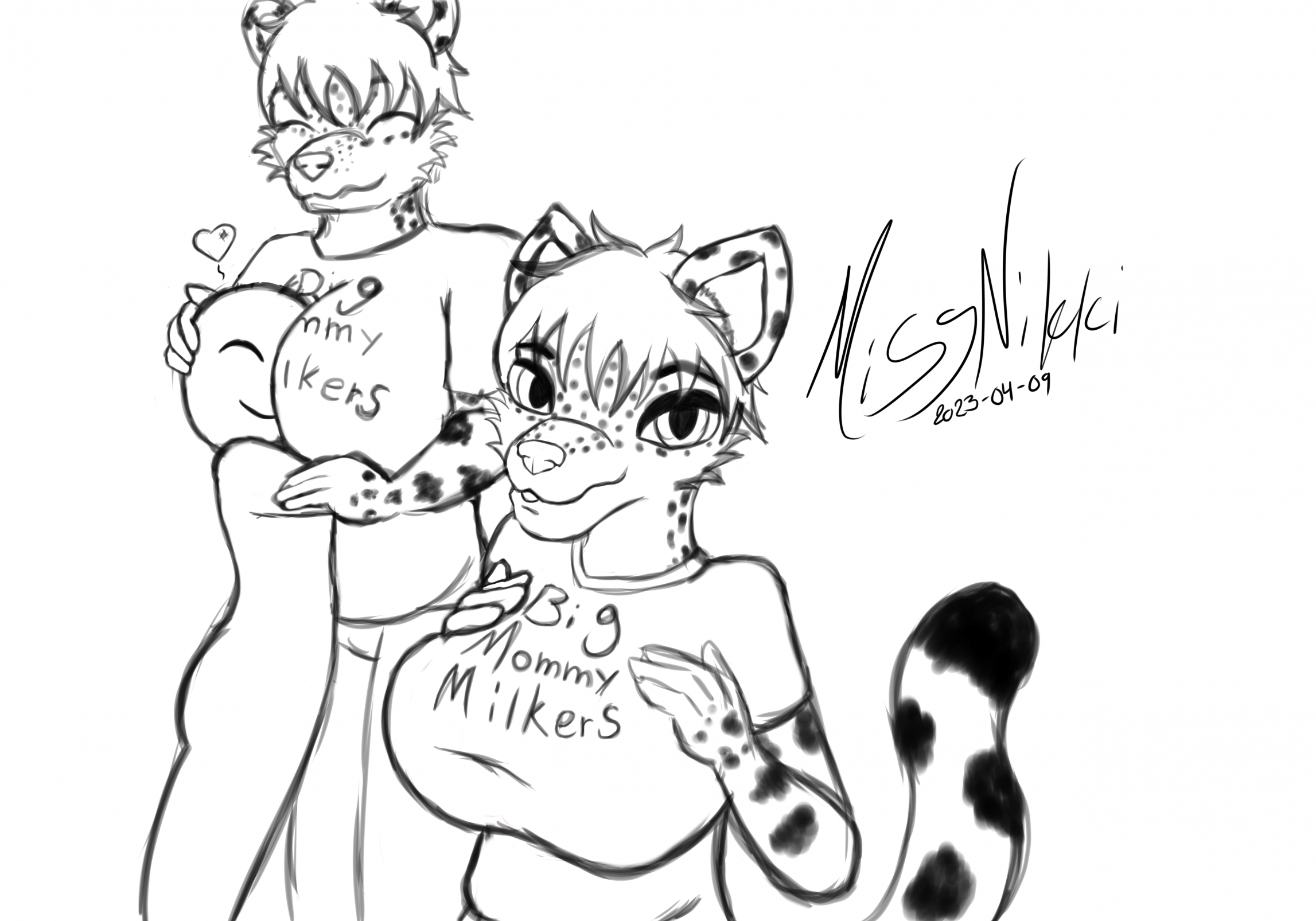 big mommy milkers sketch by MissNikki -- Fur Affinity [dot] net