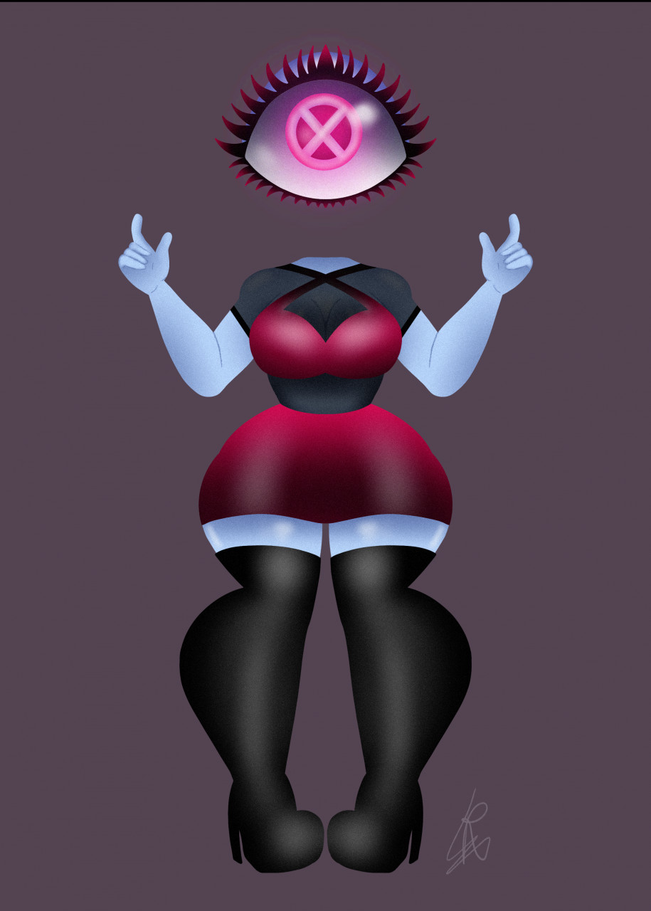 Weirdcore eye girl 1 (doesn't have a name yet) by