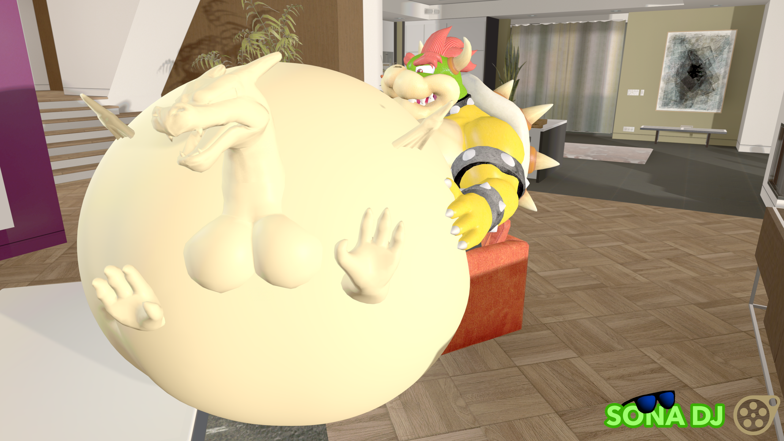 Bowser & Bowser Jr. - Patreon Voted Pic by Starrffax -- Fur Affinity [dot]  net