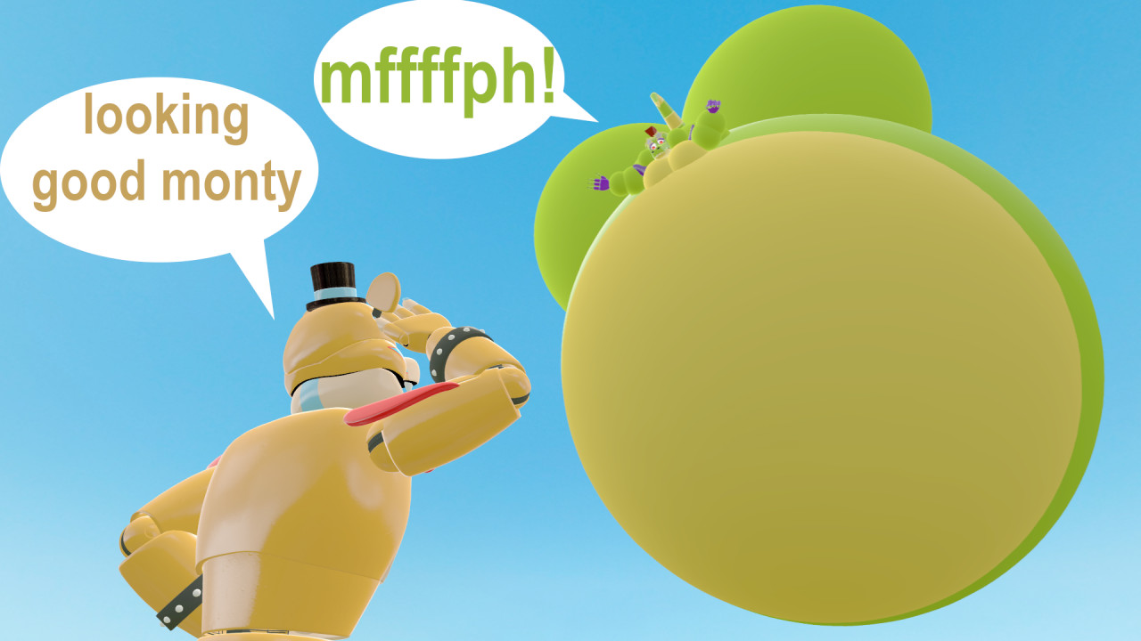 Glamrock freddy inflated monty part 2 by mitchellmorris123 -- Fur Affinity  [dot] net