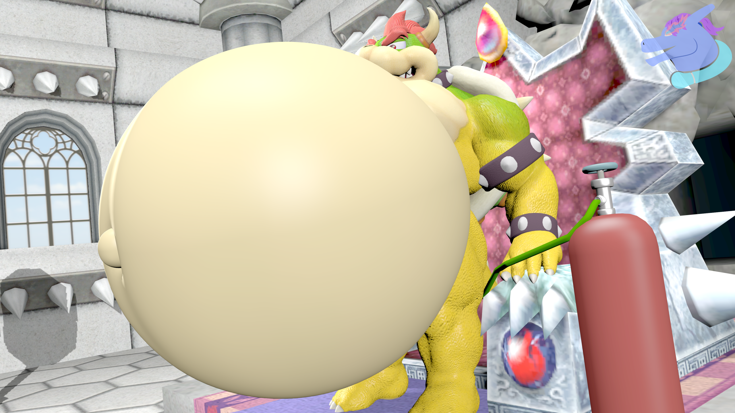 Bowser belly inflation