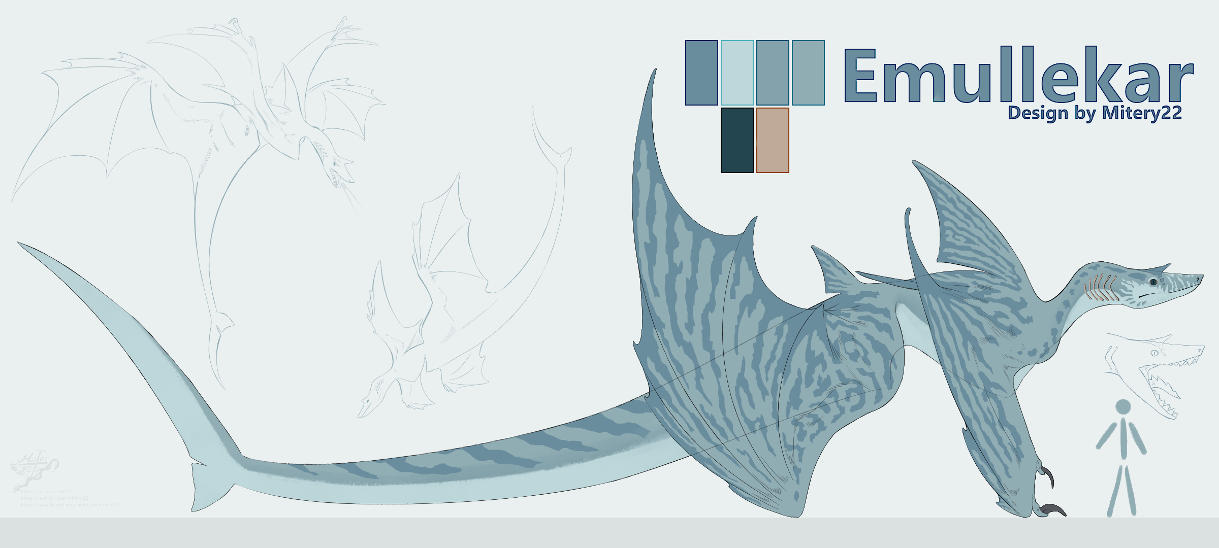 Emullekar [Creatures of Sonaria fan concept] by Mitery22 -- Fur Affinity  [dot] net