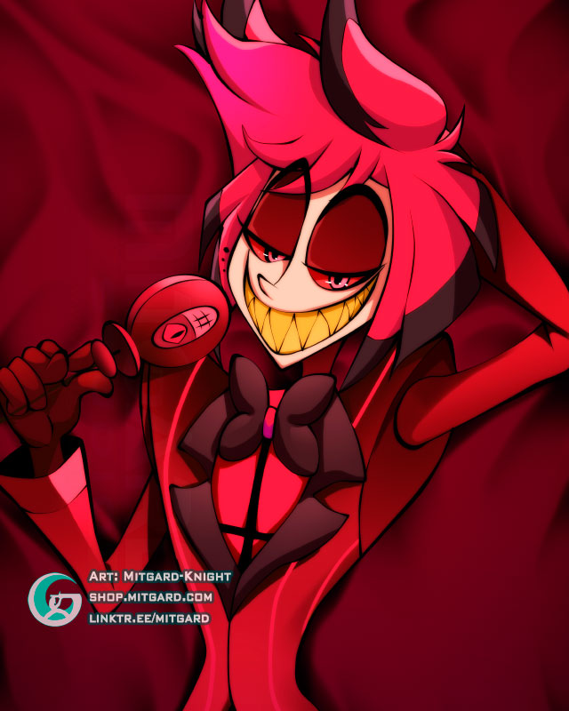 Alastor - Hazbin Hotel- Dakimakura by mitgard-knight -- Fur 