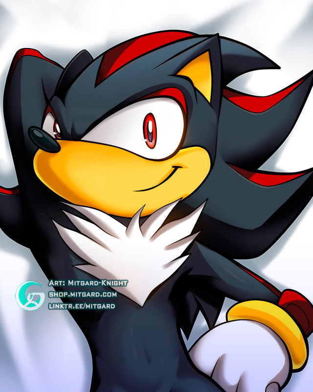 Shadow Sonic the Hedgehog Dakimakura by mitgard knight Fur Affinity dot net