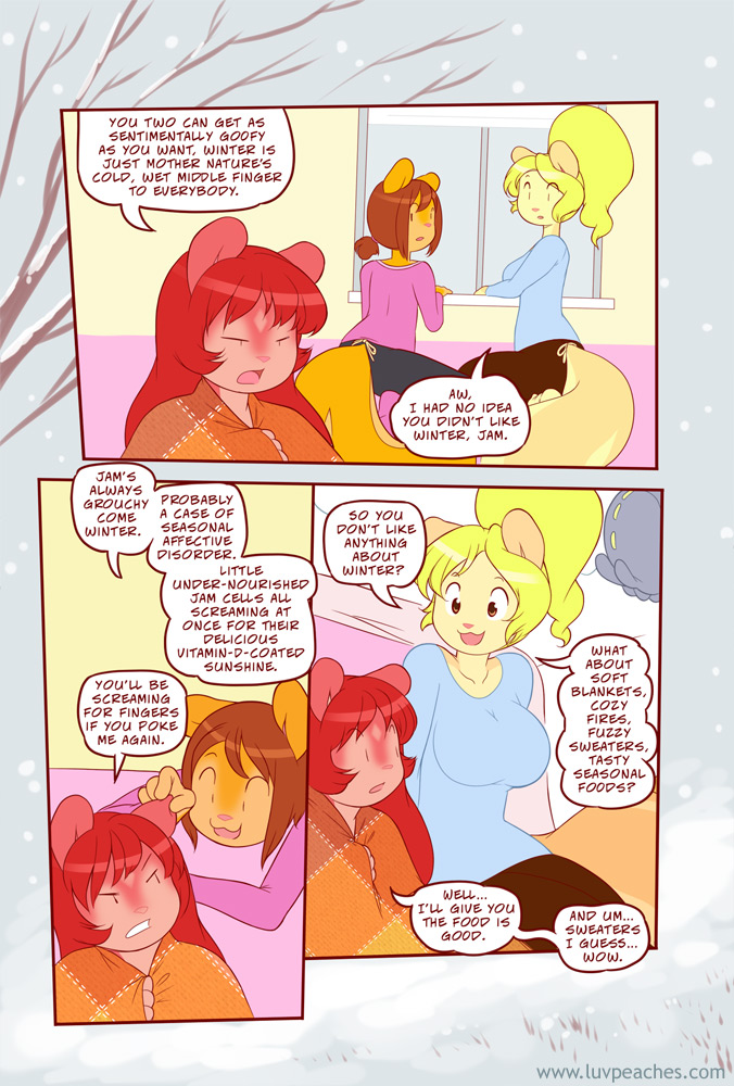 Peaches and Cream Winter Special Page 3. 