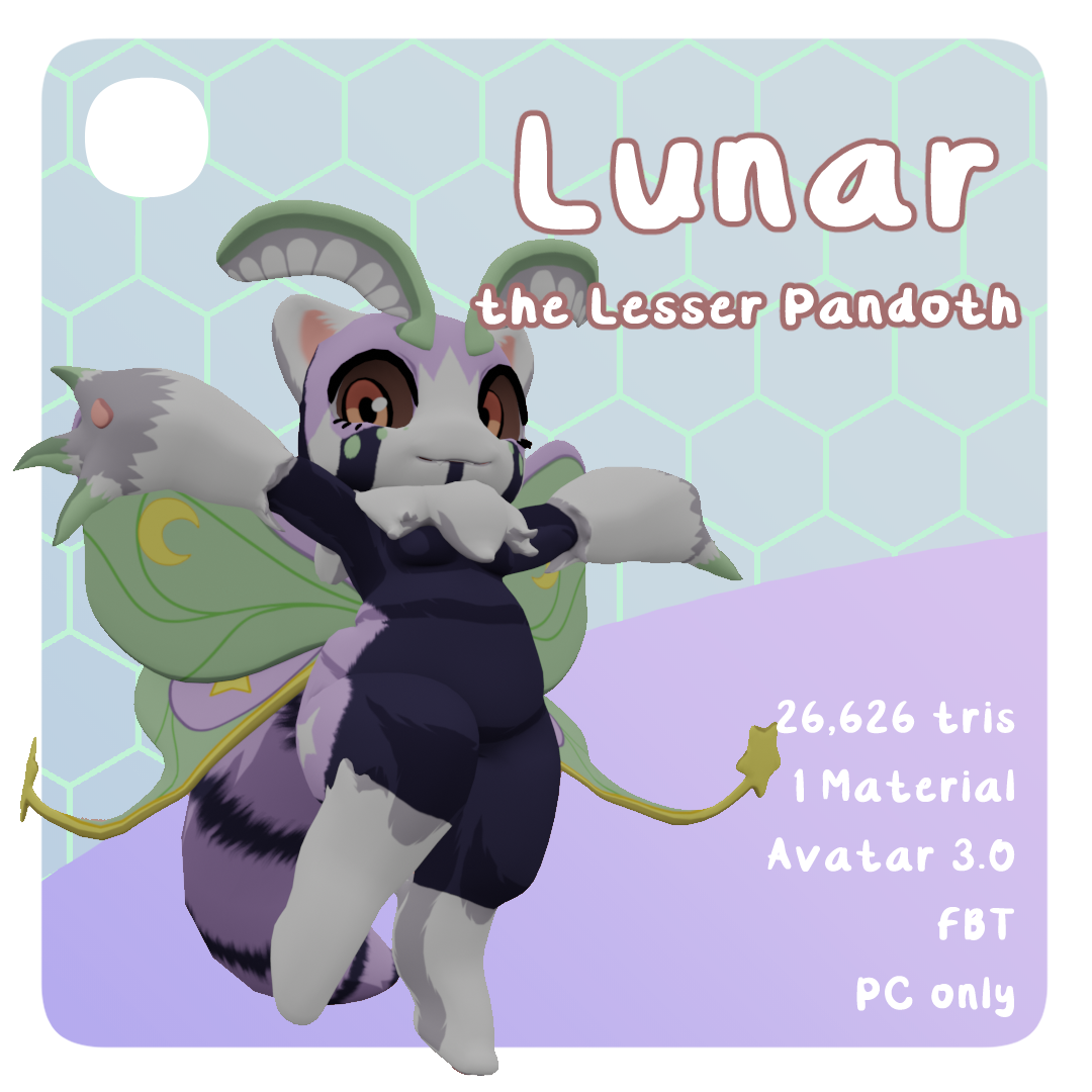 Lunar the Lesser Pandoth - VRChat Avatar by MiyuSama639 -- Fur Affinity  [dot] net