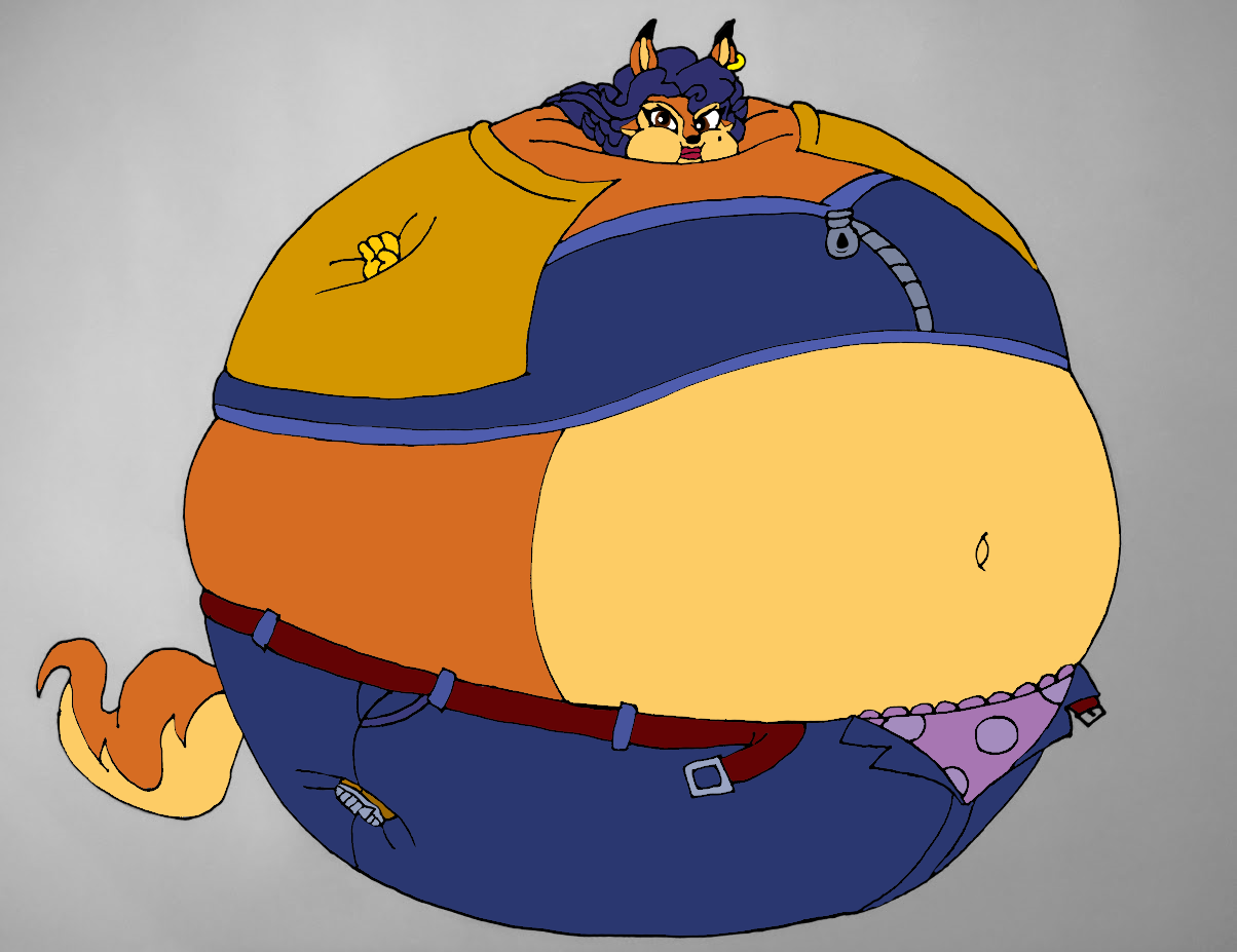 Carmelita Fox Ballooned by mj444 -- Fur Affinity [dot] net