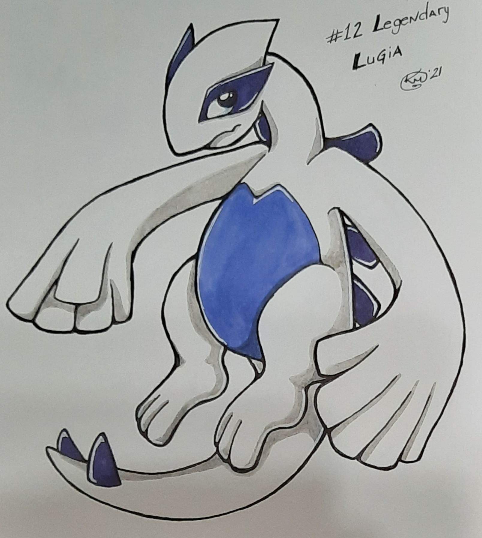 Image of lugia, a legendary pokemon