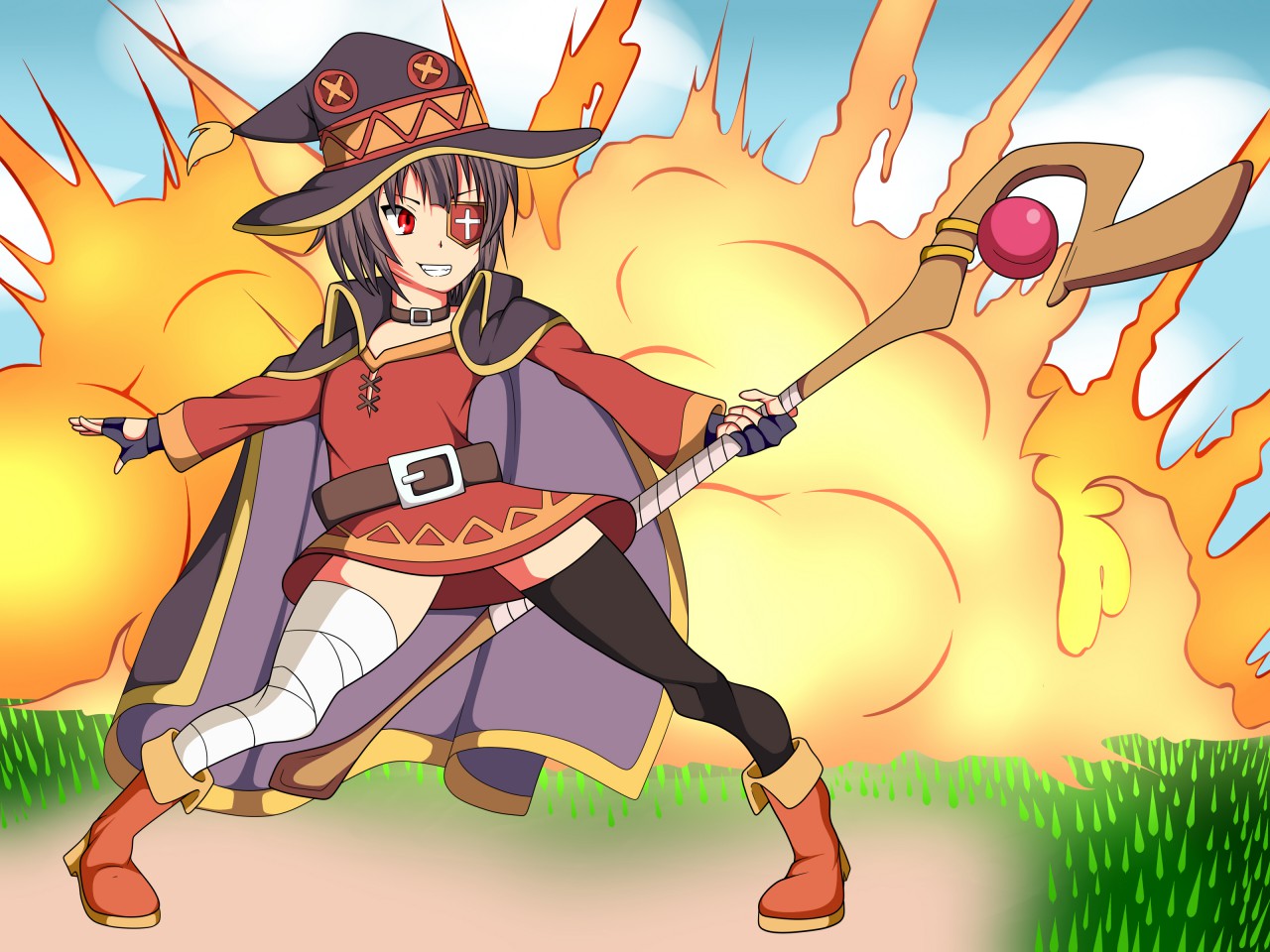 Megumi - Konosuba [FANART] by MLPBoxing -- Fur Affinity [dot] net