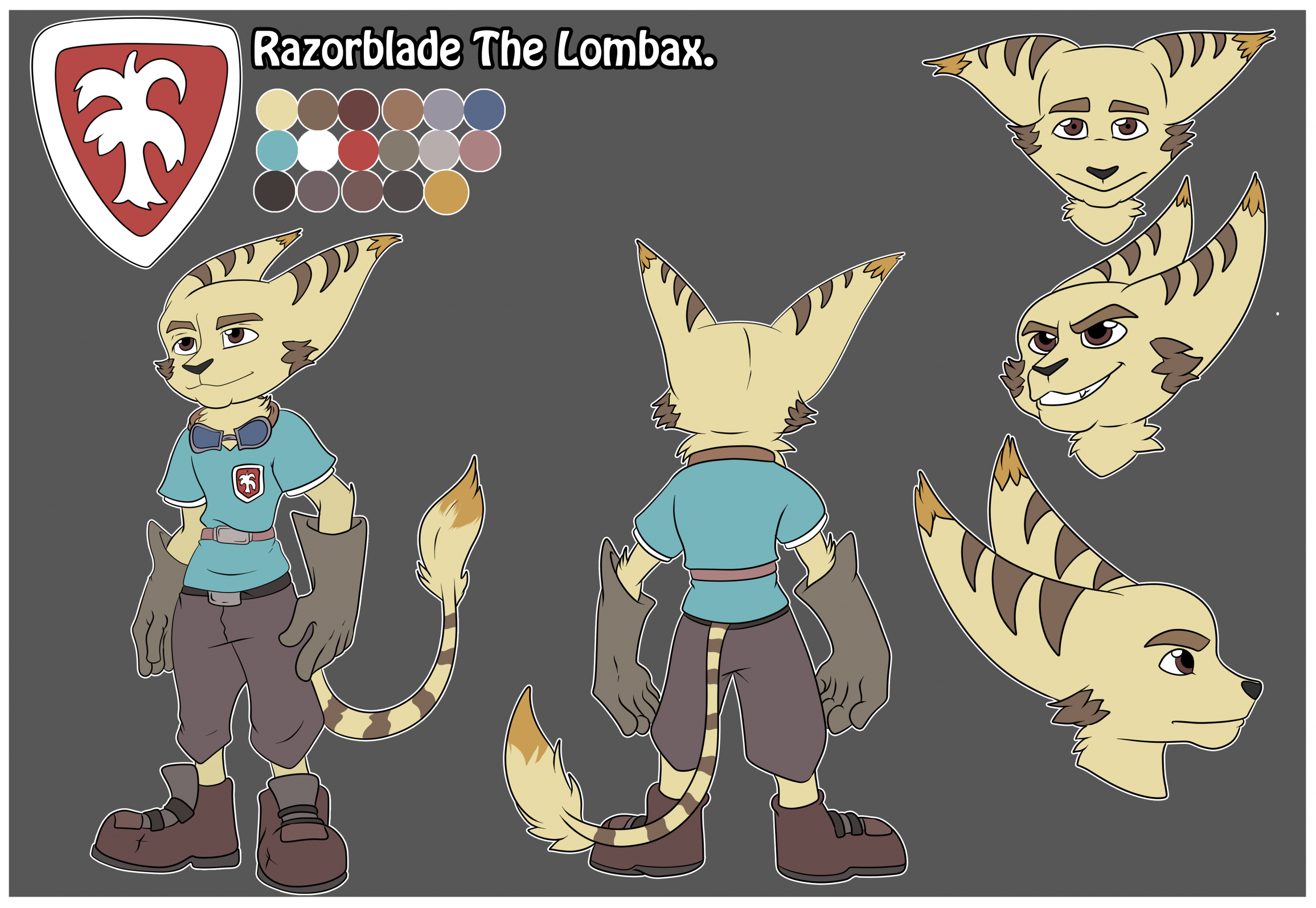 Ref sheet for Razorblade the Lombax